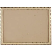 Купить Рама 25*35 пластиковая, цв. белое золото, со стеклом, Двуреченский — Фото №1