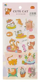 Купить Наклейки зефирные Забавные  Котята — Фото №1