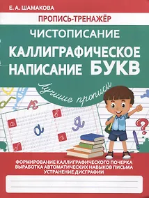 Купить Пропись-тренажер. Чистописание. Каллиграфическое написание БУКВ — Фото №1