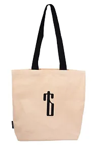 Купить Сумка-шоппер с дном «Ять» (бежевая) (текстиль) (34х36см) — Фото №1