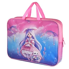 Купить Папка для тетрадей А4+ "АЛИСА" 34,5*26*7см, полиэстер, водоотталкив. ткань, молния — Фото №1