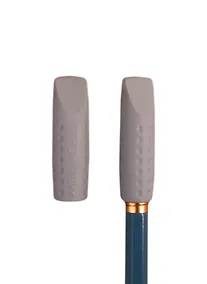Купить Ластик-колпачок «Grip 2001», Faber-Castell, серый, трехгранный, 2 штуки — Фото №1