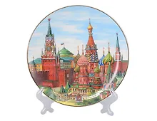 Купить Тарелка декоративная коллаж Москва (фарфор) (15см) (15-6-20) — Фото №1