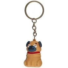 Купить Брелок Мопс Pugs & Kisses (4 см) (ПВХ) — Фото №1