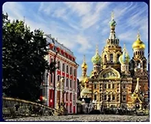 Купить Магнит заливной объемный 5,5*4,5см Спас-на-Крови — Фото №1