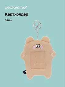 Купить Чехол для карточек (картхолдер) Мишка (карабин) (плюш) (12х15) (12-DongJin-0927) — Фото №1