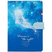 Купить Блокнот с магнитной застежкой Кит и космос Dreams in the night (256стр) (13х19) — Фото №1