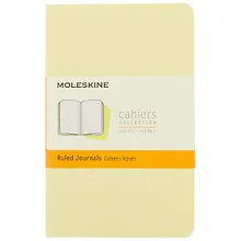 Купить Записная книжка Moleskin Cahier Journal Pocket, 3 шт, нежно-жёлтая, 32 листа, А6 — Фото №1