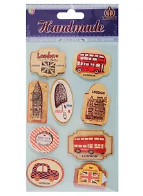 Купить Наклейки 3D, бумажные British — Фото №1