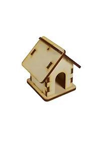 Купить Домик Микро-2 (3D-модель) (151775) (55х43х53мм) (игрушка из дерева) (упаковка) — Фото №1