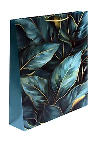 Купить Пакет А3 45*32*10 "Листья. Basic" нейтр., бум.мат.ламинат — Фото №1