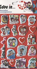 Купить Наклейки объемные многоразовые "Love is 3" — Фото №1