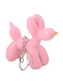 Купить Брелок Собачка-шарик (ярко-розовая) (8х6) (керамика) (12-Foryoucraft-202506-D10) — Фото №1