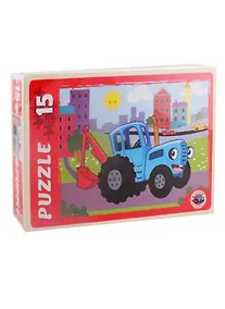 Купить Пазл Синий трактор №7 Рыжий кот Макси-пазлы 15 элементов ПУ15-1775 — Фото №1