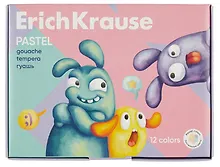 Купить Краски гуашевые 12цв 20мл "Jolly Friends Pastel" к/к, ERICH KRAUSE — Фото №1