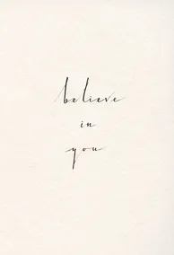 Купить Открытка одинарная «Believe in you» — Фото №1