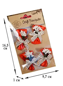 Купить Букетики ручной работы, 4шт, цвет в ассортименте D26001155 — Фото №1