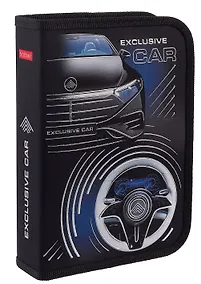 Купить Пенал 1 отделение "Exclusive car" 20*14, ткань/картон — Фото №1