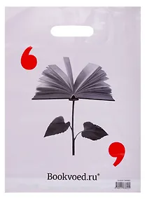 Купить Пакет упаковочный "Буквоед" 30*40, выруб.ручка, Цветок, п/э — Фото №1