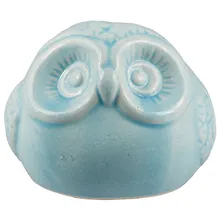 Купить Фигурка Сова круглая цветная (керамика) (5см) — Фото №1