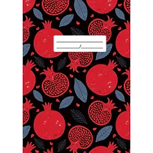 Купить Тетрадь в клетку Listoff, "Гранатовый сад", 120 листов — Фото №1