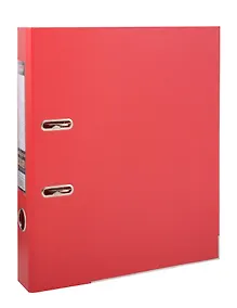 Купить Папка архивная 50мм А4 красная, PVC, прозр.карман, металл.уголки — Фото №1