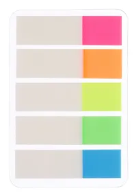 Купить Закладки самоклеящиеся 5 цветов*25 листов, с цветным краем — Фото №1