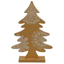 Купить Ёлочка золотая с узором, 18 см — Фото №1