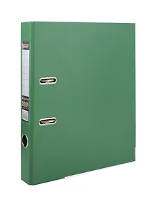 Купить Папка архивная 50мм А4 зеленая, PVC, прозр.карман, металл.уголки, — Фото №1