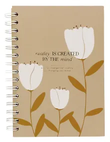 Купить Тетрадь 120л кл. "April", тюльпаны, мел.карт., ламинация, микротекстурирование, тиснение золотой фольгой, спираль — Фото №1