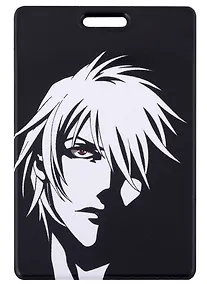 Купить Чехол для карточек Аниме Лицо (Сэйнэн) ч/б — Фото №1