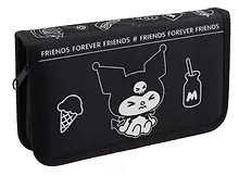 Купить Пенал 1 отделение "Kuromi. Черная серия" 19*11 см, полиэстер — Фото №1