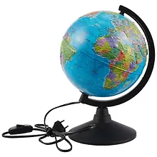 Купить Глобус политический, рельефный, подсветка, диаметр 21 см — Фото №1