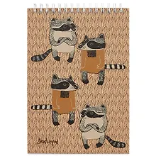 Купить Скетчбук «Деловые еноты», 40 листов, А5 — Фото №1