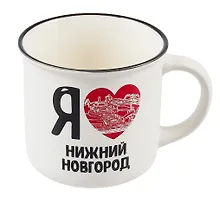 Купить Кружка Я люблю Нижний Новгород (фарфор, матовая прямая) (065-8-76-IL) — Фото №1