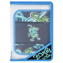 Купить Папка для труда А4 1отд. "ЗОМБО БАНКА" полипропилен, молния, внутр.разделитель с держателями — Фото №1