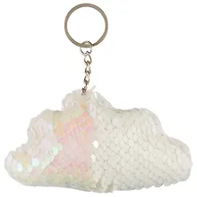 Купить Брелок с пайетками Облако (текстиль) — Фото №1