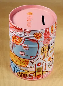 Купить Копилка Бочка Граффити (12х9) (металл) (12-22120-K33-20) — Фото №1