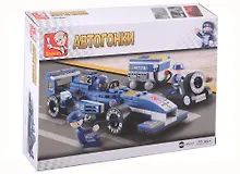 Купить Развивающий конструктор Sluban Автогонки (196 деталей, 2 фигурки) — Фото №1