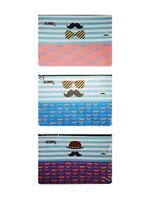 Купить Папка на молнии А5 15*21см "Усы", ПВХ — Фото №1