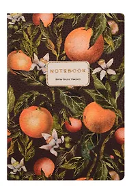 Купить Книга для записей А5 60л кл. "FLORA.PARADISE.ORANGES" иск.кожа, сшивка, Bruno Visconti — Фото №1