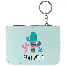 Купить Чехол для карточек на молнии с карабином Кактус (ПВХ) (12×9) (12-10832-9) — Фото №1