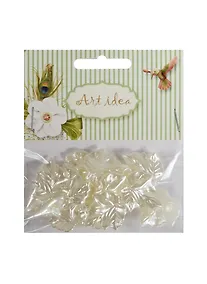 Купить Бусины Листики (13 шт) (1076) (14-08542-1076) (в пакете) — Фото №1