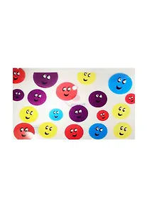 Купить Папка-конверт А4 на кнопке "Smile", пластик 0,18 мм, Tramix — Фото №1