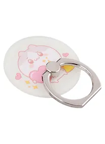 Купить Держатель-кольцо для телефона Kawaii Котик с сердечком (металл) (коробка) — Фото №1
