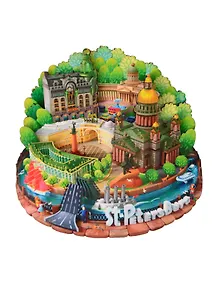 Купить Магнит Коллаж Лето на Дворцовой Площади — Фото №1