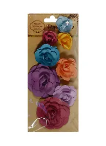 Купить Набор Бумажных цветов МИКС цветов и размеров (8 шт) (11-LA-C26004839) — Фото №1