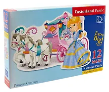 Купить Пазл MAXI. Карета принцессы. 12 элементов. 47х33см. -Польша: Castor, (Castorland Puzzle). 718 303829 — Фото №1