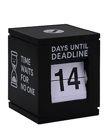 Купить Вечный календарь "Deadline", черный — Фото №1