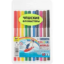 Купить Фломастеры Centropen, "Цветной мир Пингвины", 10 цветов — Фото №1